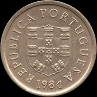 Португалия 1 эскудо 1984 КМ#614 (23-3)