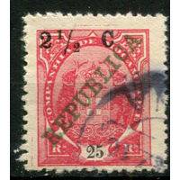 Португальские колонии - Мозамбик (Comp de Mocambique) - 1916 - Слоны с надпечаткой 2 1/2С на 25R - [Mi.97] - 1 марка. Гашеная.  (Лот 97BE)