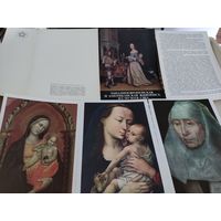 Набор больших (14х20 см) открыток "Западноевропейская и американская живопись из музеев США" 1976, 15шт.