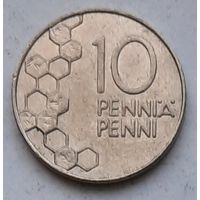 Финляндия 10 пенни 1990 г.