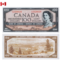 [КОПИЯ] Канада 100 долларов 1954г. (серия: Devil Face)