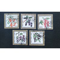Монголия /1987/Флора - Ягоды / 5 марок из серии