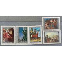 Набор марок СССР 1981 Картины грузинских художников