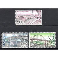 Мосты Беларусь 2002 год (485-487) серия из 3-х марок