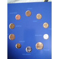 Набор европейских монет до Евро.