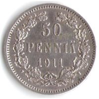 50 пенни 1911 год _состояние XF