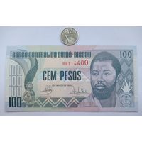 Werty71 Гвинея - Биссау 100 песо 1990 UNC банкнота Бисау