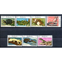 Лаос - 1984г. - Рептилии - полная серия, MNH, 1 марка с отпечатком на клее [Mi 773-779] - 7 марок