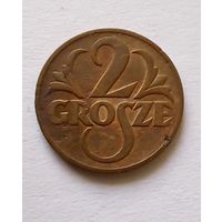 Польша.2 гроша 1938 г.хорошая.