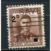 Новая Зеландия - 1941 - Король Георг VI с надпечаткой 2Р на 1 1/2Р - [Mi.269] - 1 марка. Гашеная.  (LOT EV34)-T10P20