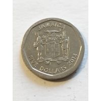 Ямайка 5 долларов 2014