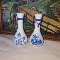 Фарфоровые вазы Делфт голубые Delft Blue 12 см