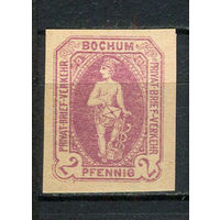 Германия - Бохум - Местные марки - 1887 - Меркурий 2Pf - [Mi.28cB] - 1 марка. Чистая без клея.  (Лот 92CW)