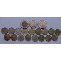 Набор монет Турции, все разные (цена за все)