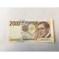 2000 лир 1990г с рубля