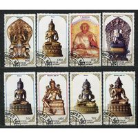 Искусство. Буддийские скульптуры. Монголия. 1988. Полная серия 8 марок