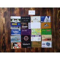 20 разных карт (дисконт,интернет,экспресс оплаты и др) лот 32
