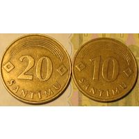 20+10 сантим 1992 Латвия
