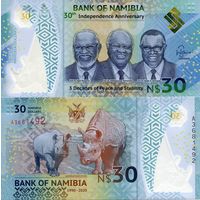 Намибия 30 долларов образца 2020 года UNC pw18