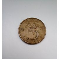 Нидерланды 5 центов 1975 г