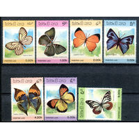 Лаос - 1986г. - Бабочки - полная серия, MNH [Mi 897-903] - 7 марок