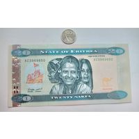 Werty71 Эритрея 20 накфа 2012 UNC Банкнота