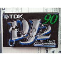 Аудиокассета TDK DJ 2 DISC JACK 90 минут тип 2. Более редкая разновидность с синим окном