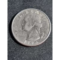 США 25 центов 1994  D