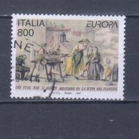 [328] Италия 1997. Искусство.Живопись.Европа.EUROPA. Гашеная марка.