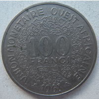 Западная Африка 100 франков 1968 г. (gl)