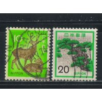 Япония 1972 Японский пятнистый олень Кано Танъю "Горная сосна" Стандарт Полная #1135А-6А