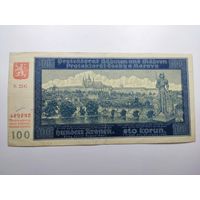 100 крон 1940 Протекторат Богемия и Моравия. Распродажа небольшой коллекции.