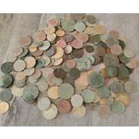 Куча старых монет.170 шт.с рубля
