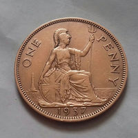 1 пенни, Великобритания 1937 г., Георг VI