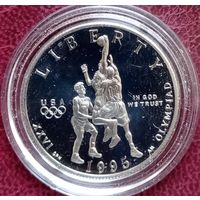 США 50 центов 1995. Летняя Олимпиада в Атланте. Баскетбол