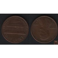 США km201 1 цент 1978 год (D) (f