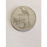 Индонезия 5 рупий 1970 года .