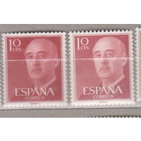 Испания 1955 год Генерал Франко  Известные люди Личности лот  13 ЧИСТАЯ  разных оттенка Внимание! цена за 1-марку на ваш выбор