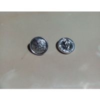 Пуговица имперская малая (серебро) в обрамлении