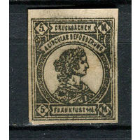Германия - Франкфурт (B.) - Местные марки - 1887 - Аллегория 5M - [Mi.13b] - 1 марка. MH.  (Лот 95CY)