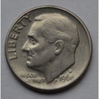 США, 10 центов (1 дайм), 1968 г. D