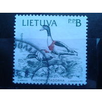 Литва 1992 Утка, марка из буклета