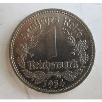 Германия 1 марка 1934 D рейхсмарка .RS-.45