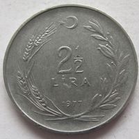 Турция 2 1/2 лиры 1977
