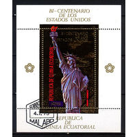 1975 Экваториальная Гвинея. 200 лет независимости США.. Золото