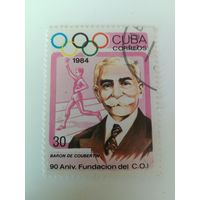 Куба 1984. 90-летия Международного олимпийского комитета. Полная серия
