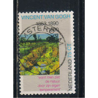 Нидерланды 1989 Винсент ван Гог 100 летие смерти Зеленый виноградник #1378