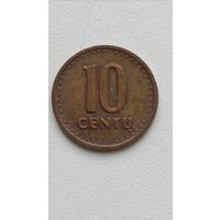 Литва. 10 центов 1991 года.
