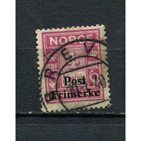 Норвегия - 1929 - Надпечатка Post Frimerke на 4 О - [Mi.142] - 1 марка. Гашеная.  (Лот 21BP)