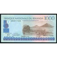 Руанда. 1000 франков 1998 г. P27a. Серия AM. UNC